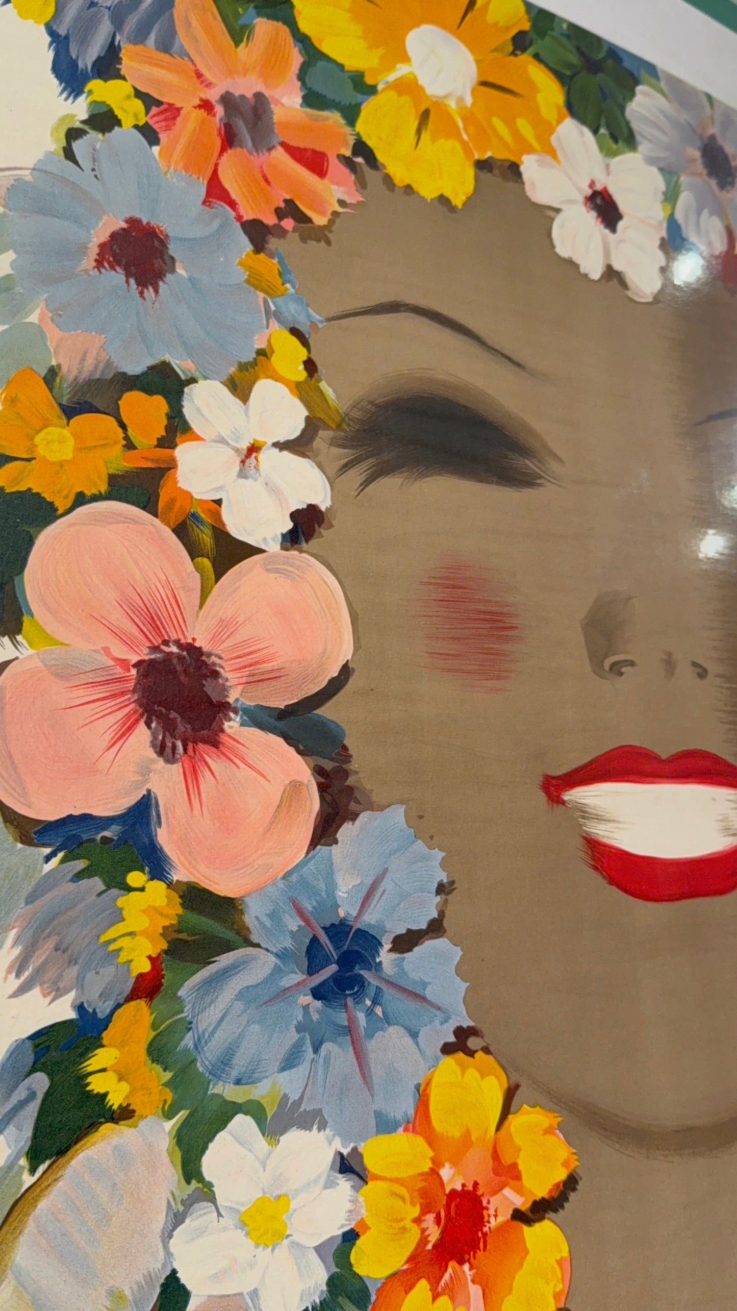 Malaga Clima Ideal Todo Elano, Spain Vintage Travel Poster